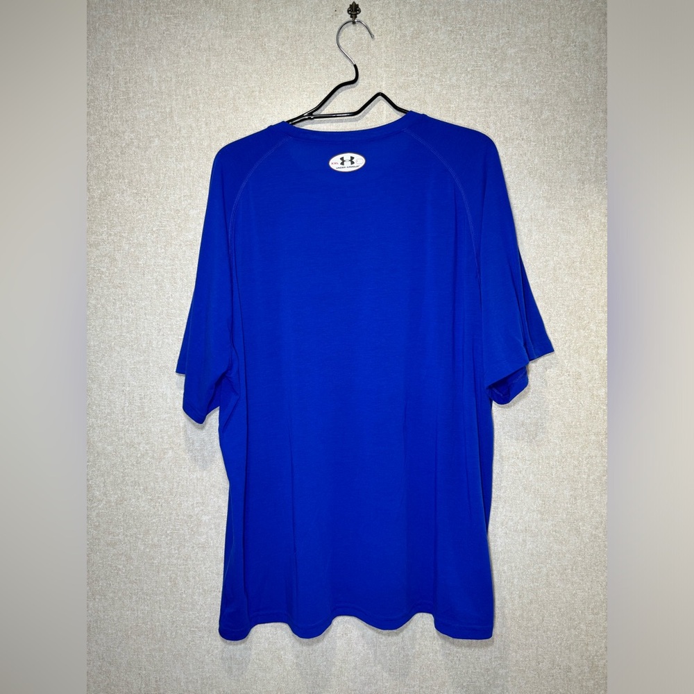 Under Armour HeatGear Bright Blue Lightweight T-Shirt Activewear Size XXL - Picture 2 of 10